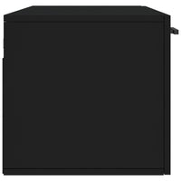 Thumbnail for Wandschrank Schwarz 100x36,5x35 cm Holzwerkstoff