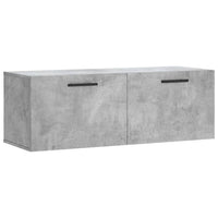 Thumbnail for Wandschrank Betongrau 100x36,5x35 cm Holzwerkstoff