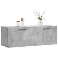 Thumbnail for Wandschrank Betongrau 100x36,5x35 cm Holzwerkstoff