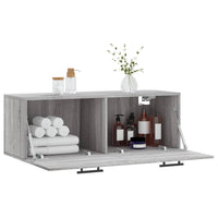 Thumbnail for Wandschrank Grau Sonoma 100x36,5x35 cm Holzwerkstoff