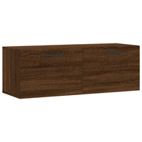 Thumbnail for Wandschrank Braun Eichen-Optik 100x36,5x35 cm Holzwerkstoff