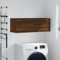 Thumbnail for Wandschrank Braun Eichen-Optik 100x36,5x35 cm Holzwerkstoff