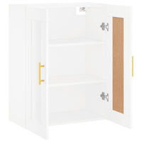 Thumbnail for Wandschrank Weiß 69,5x34x90 cm Holzwerkstoff