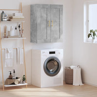 Thumbnail for Wandschrank Betongrau 69,5x34x90 cm Holzwerkstoff