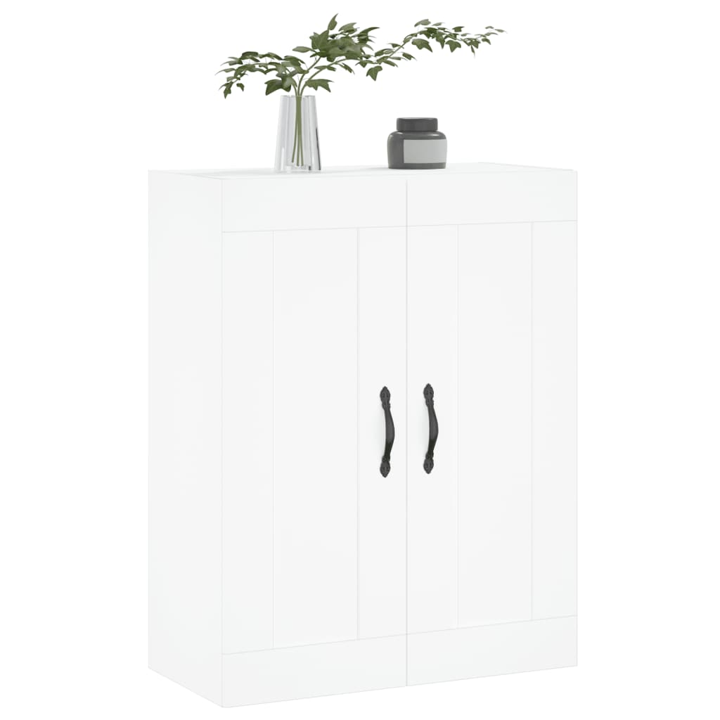 Wandschrank Weiß 69,5x34x90 cm Holzwerkstoff