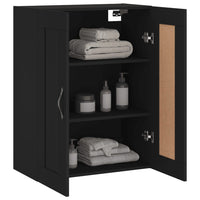 Thumbnail for Wandschrank Schwarz 69,5x34x90 cm Holzwerkstoff