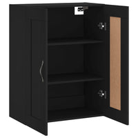 Thumbnail for Wandschrank Schwarz 69,5x34x90 cm Holzwerkstoff