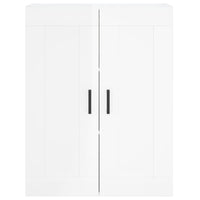Thumbnail for Wandschrank Hochglanz-Weiß 69,5x34x90 cm Holzwerkstoff