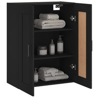 Thumbnail for Wandschrank Schwarz 69,5x34x90 cm Holzwerkstoff