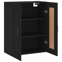 Thumbnail for Wandschrank Schwarz 69,5x34x90 cm Holzwerkstoff