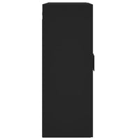 Thumbnail for Wandschrank Schwarz 69,5x34x90 cm Holzwerkstoff