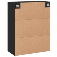 Thumbnail for Wandschrank Schwarz 69,5x34x90 cm Holzwerkstoff