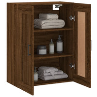 Thumbnail for Wandschrank Braun Eichen-Optik 69,5x34x90 cm Holzwerkstoff