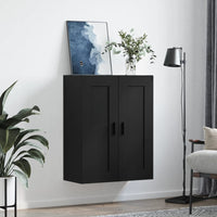 Thumbnail for Wandschrank Schwarz 69,5x34x90 cm Holzwerkstoff