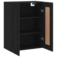 Thumbnail for Wandschrank Schwarz 69,5x34x90 cm Holzwerkstoff