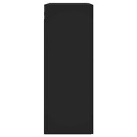 Thumbnail for Wandschrank Schwarz 69,5x34x90 cm Holzwerkstoff