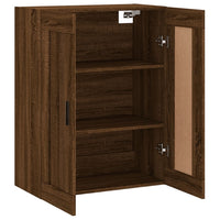 Thumbnail for Wandschrank Braun Eichen-Optik 69,5x34x90 cm Holzwerkstoff