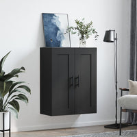 Thumbnail for Wandschrank Schwarz 69,5x34x90 cm Holzwerkstoff
