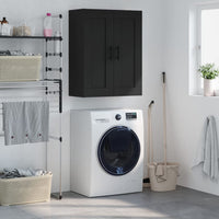 Thumbnail for Wandschrank Schwarz 69,5x34x90 cm Holzwerkstoff