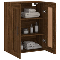 Thumbnail for Wandschrank Braun Eichen-Optik 69,5x34x90 cm Holzwerkstoff