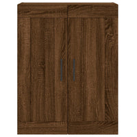 Thumbnail for Wandschrank Braun Eichen-Optik 69,5x34x90 cm Holzwerkstoff