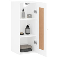 Thumbnail for Wandschrank Weiß 34,5x34x90 cm Holzwerkstoff