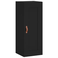 Thumbnail for Wandschrank Schwarz 34,5x34x90 cm Holzwerkstoff