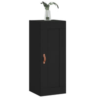 Thumbnail for Wandschrank Schwarz 34,5x34x90 cm Holzwerkstoff