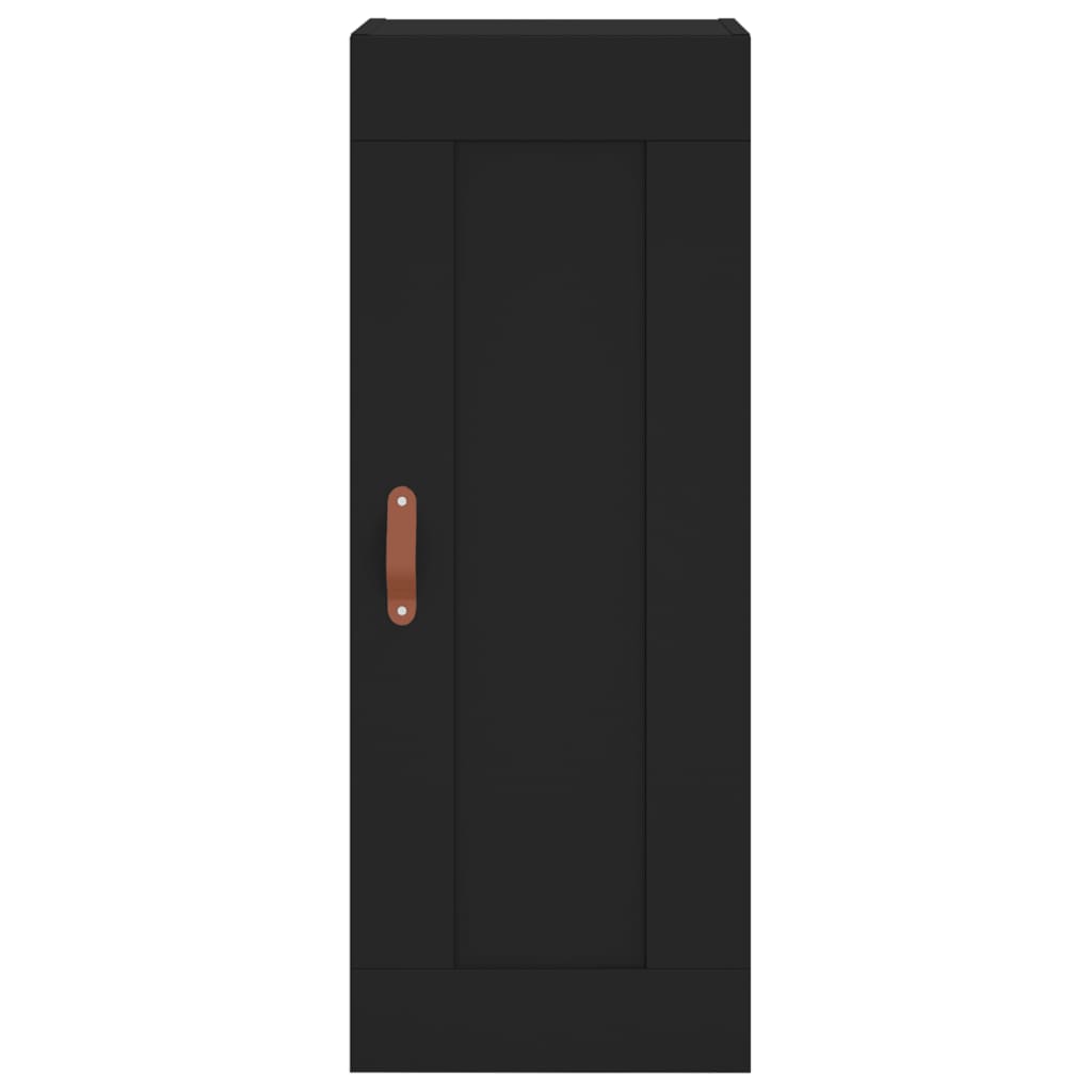 Wandschrank Schwarz 34,5x34x90 cm Holzwerkstoff