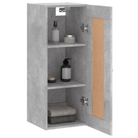 Thumbnail for Wandschrank Betongrau 34,5x34x90 cm Holzwerkstoff