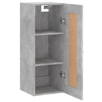 Thumbnail for Wandschrank Betongrau 34,5x34x90 cm Holzwerkstoff