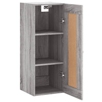 Thumbnail for Wandschrank Grau Sonoma 34,5x34x90 cm Holzwerkstoff