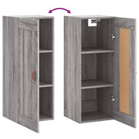 Thumbnail for Wandschrank Grau Sonoma 34,5x34x90 cm Holzwerkstoff