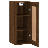 Thumbnail for Wandschrank Braun Eichen-Optik 34,5x34x90 cm Holzwerkstoff