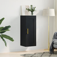 Thumbnail for Wandschrank Schwarz 34,5x34x90 cm Holzwerkstoff