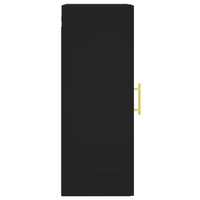 Thumbnail for Wandschrank Schwarz 34,5x34x90 cm Holzwerkstoff