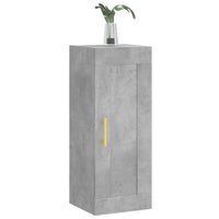 Thumbnail for Wandschrank Betongrau 34,5x34x90 cm Holzwerkstoff