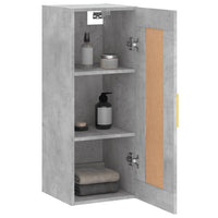 Thumbnail for Wandschrank Betongrau 34,5x34x90 cm Holzwerkstoff