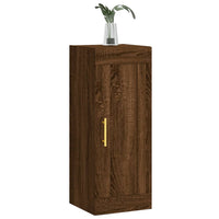 Thumbnail for Wandschrank Braun Eichen-Optik 34,5x34x90 cm Holzwerkstoff