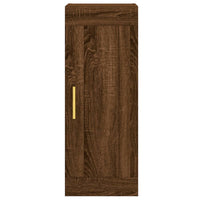 Thumbnail for Wandschrank Braun Eichen-Optik 34,5x34x90 cm Holzwerkstoff