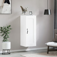 Thumbnail for Wandschrank Weiß 34,5x34x90 cm Holzwerkstoff
