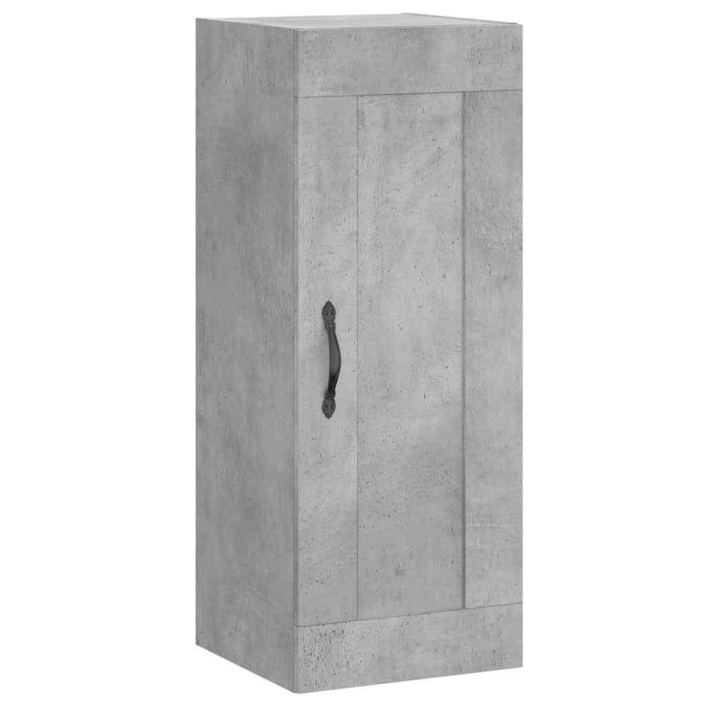 Wandschrank Betongrau 34,5x34x90 cm Holzwerkstoff