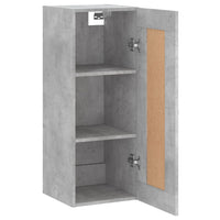 Thumbnail for Wandschrank Betongrau 34,5x34x90 cm Holzwerkstoff