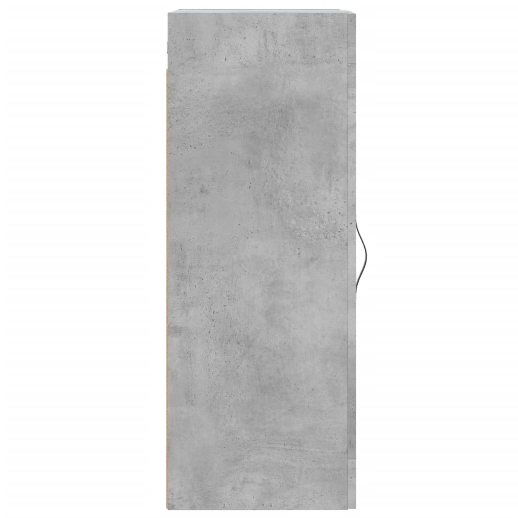 Wandschrank Betongrau 34,5x34x90 cm Holzwerkstoff