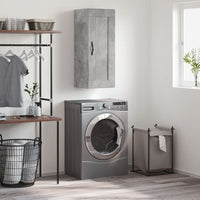Thumbnail for Wandschrank Betongrau 34,5x34x90 cm Holzwerkstoff