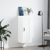 Thumbnail for Wandschrank Weiß 34,5x34x90 cm Holzwerkstoff