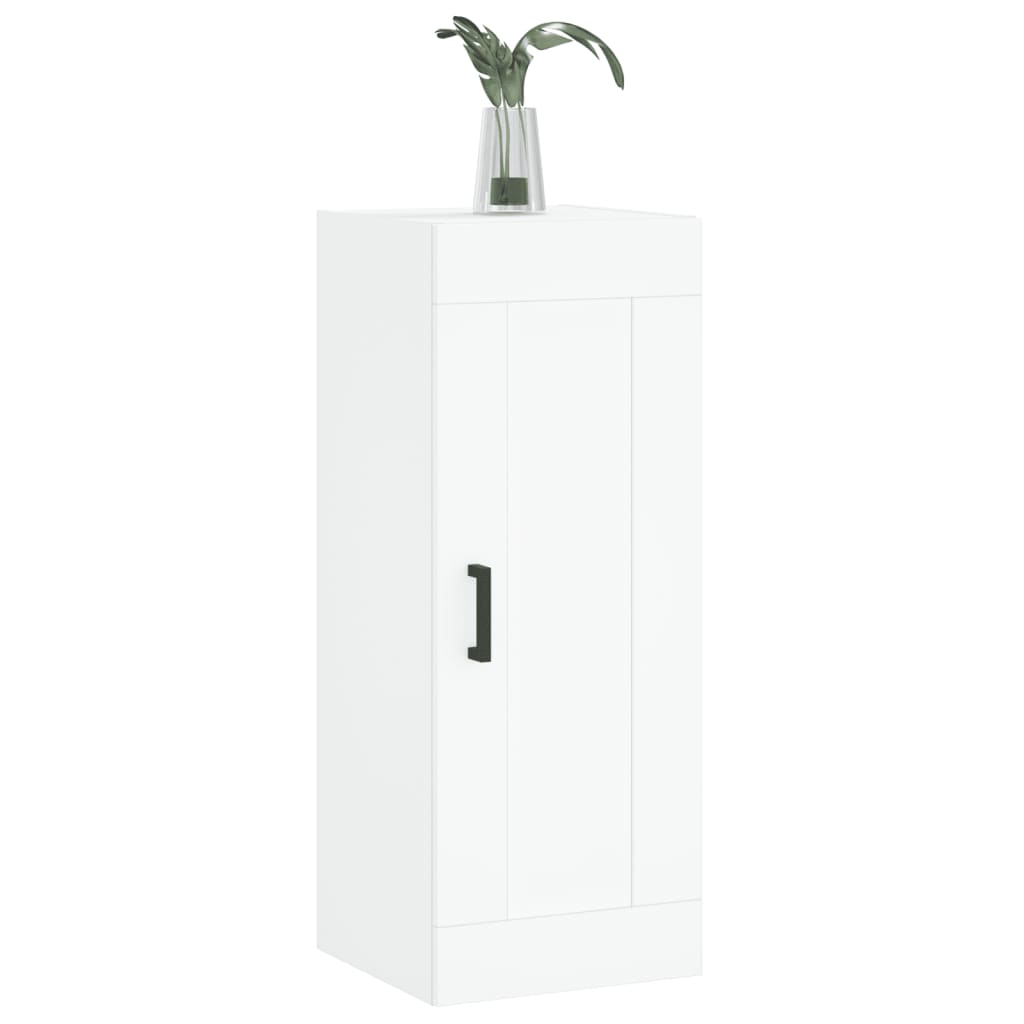 Wandschrank Weiß 34,5x34x90 cm Holzwerkstoff