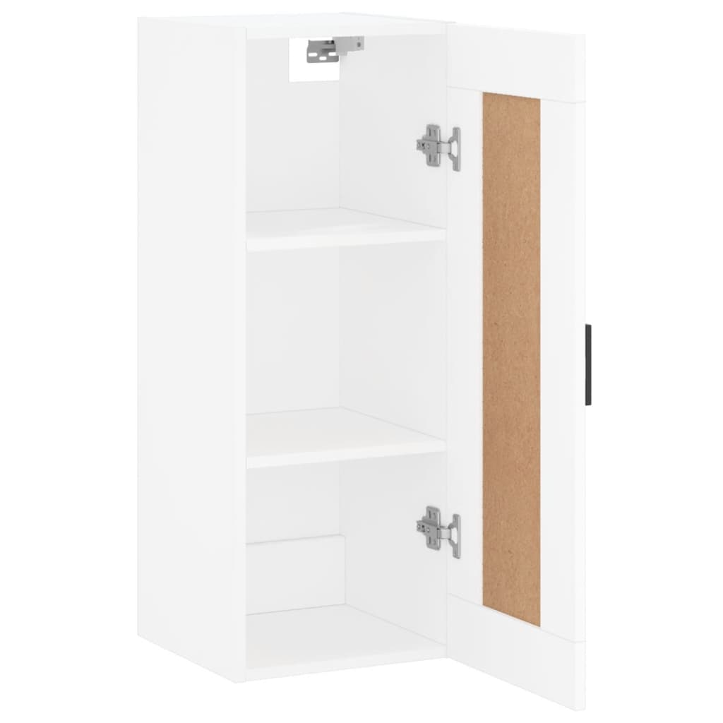 Wandschrank Weiß 34,5x34x90 cm Holzwerkstoff