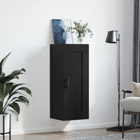 Thumbnail for Wandschrank Schwarz 34,5x34x90 cm Holzwerkstoff