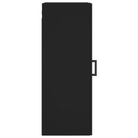 Thumbnail for Wandschrank Schwarz 34,5x34x90 cm Holzwerkstoff
